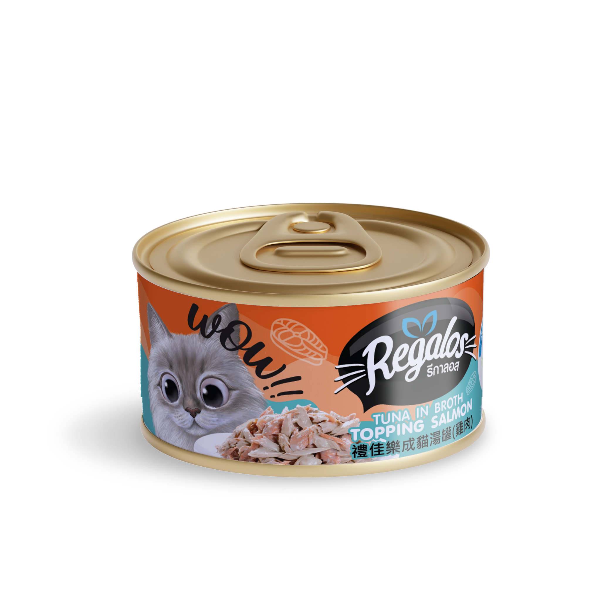 礼佳乐原汁金枪鱼加三文鱼罐头