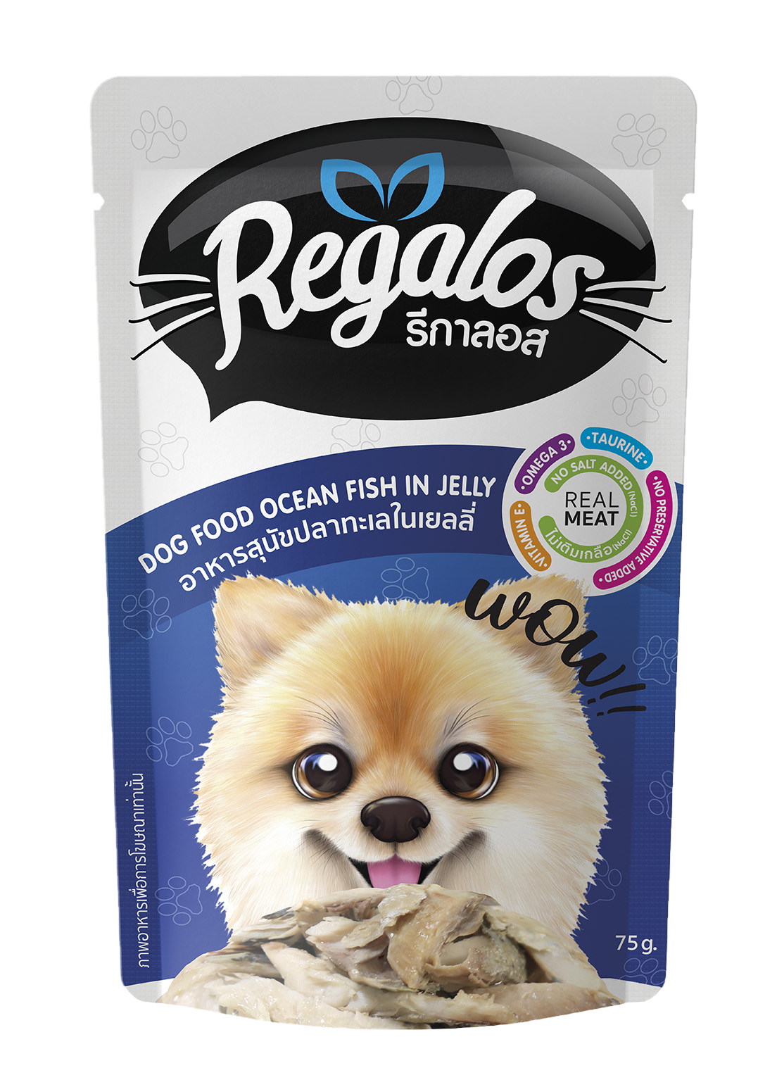 礼佳乐狗狗系列金枪鱼加三文鱼软包装罐头