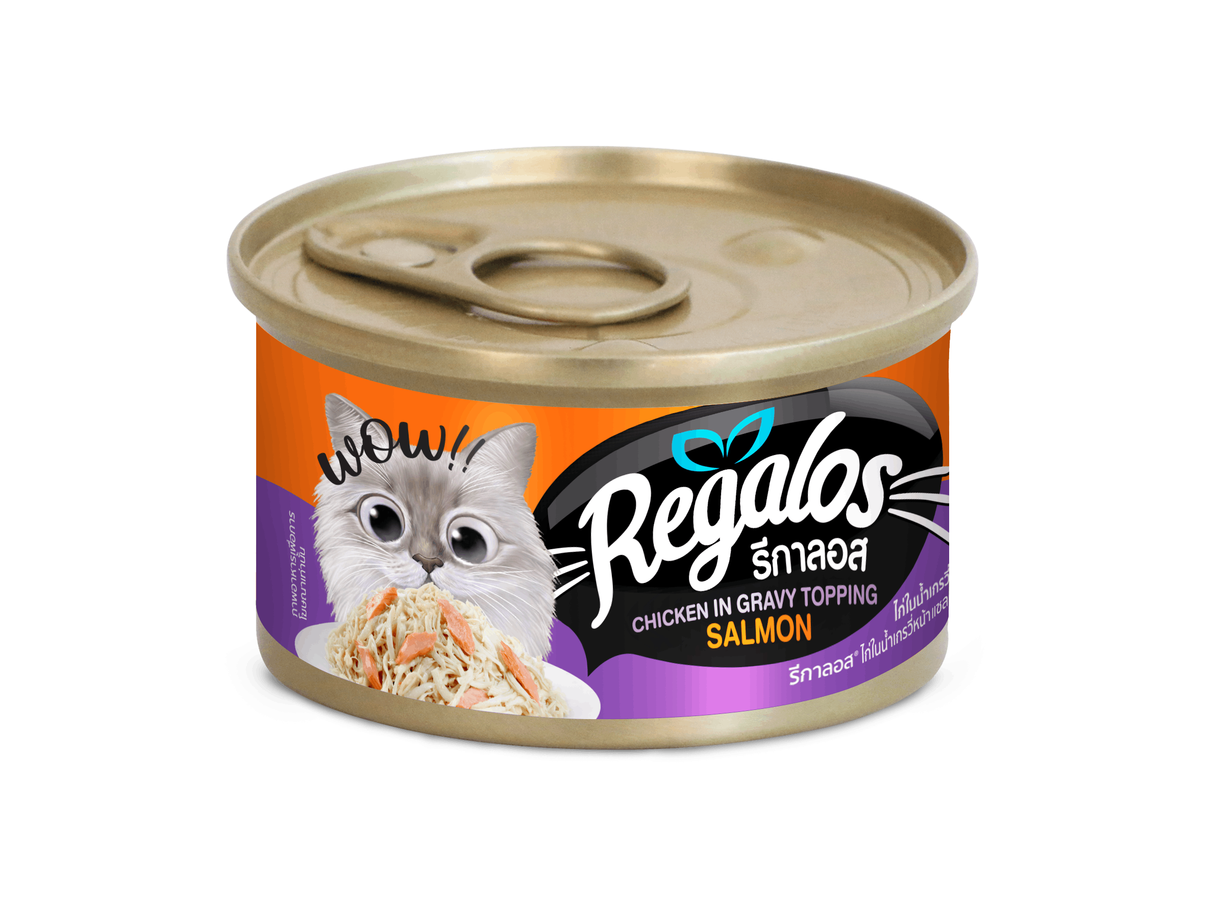 礼佳乐浇汁鸡肉加三文鱼罐头